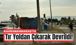 Kahramanmaraş’ta Balya Yüklü Tır Yan Yattı!