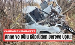 Kahramanmaraş’ta Otomobil Dereye Sürüklendi!