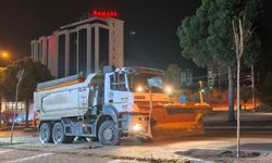 Kahramanmaraş’ta Kar Mesaisi Geceden Başladı