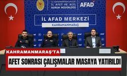 Kahramanmaraş’ta Afet Sonrası Süreç Değerlendirildi
