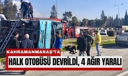 Kahramanmaraş’ta Feci Kaza: Devrilen Otobüste 4 Kişi Yaralandı
