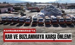 Kahramanmaraş’ta 222 İş Makinesiyle Karla Mücadele!