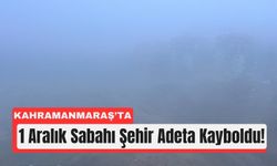 Kahramanmaraş Yeni Aya Yoğun Sisle Uyandı!