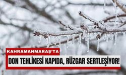 Soğuk Hava Kahramanmaraş’ı Sardı: Don ve Sert Rüzgâr Uyarısı Yapıldı