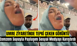 Umre Ziyaretinde Tepki Çeken Görüntü: Zemzem Suyuyla Paylaşım Sosyal Medyayı Karıştırdı