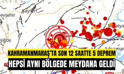 Kahramanmaraş son 12 saatte 5 defa depremle sarsıldı