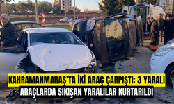 Kahramanmaraş’ta İki Araç Çarpıştı 3 yaralı