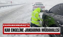 Kahramanmaraş’ta Yoğun Kar, Sürücüleri Yolda Bıraktı!