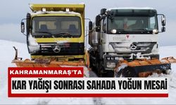 Kahramanmaraş'ta Kırsalda Kar Küreme Çalışmaları Hızlandı