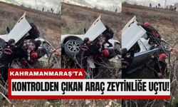 Kahramanmaraş’ta Araç Zeytinliğe Girdi, 4 Kişi Yaralandı