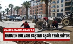 Kahramanmaraş'ta Trabzon Bulvarı Modern Çehresine Kavuşuyor