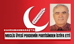 Kahramanmaraş Elbistan Meclis Üyesi Pekdemir Partisinden İstifa Etti