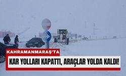 Kahramanmaraş’ta Tipi ve Buzlanma Trafiği Kilitledi!