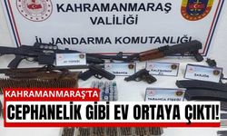 Kahramanmaraş'ta Evden Cephanelik Çıktı!