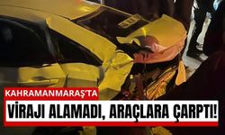 Kahramanmaraş’ta Virajı Alamadı, Kazaya Neden Oldu!