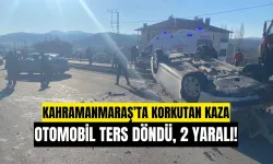 Kahramanmaraş Nurhak’ta Korkutan Kaza: Otomobil Ters Döndü, 2 Yaralı!