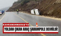 Kahramanmaraş’ta Otomobil Şarampole Devrildi!