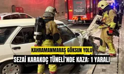 Kahramanmaraş Göksun Yolu Sezai Karakoç Tüneli’nde Kaza: 1 Yaralı