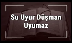 "Su Uyur, Düşman Uyumaz" Atasözündeki "Su" Ne Demektir?