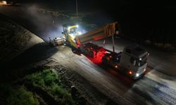 Kahramanmaraş’ta Asfalt Mesaisi Gece de Devam Ediyor