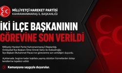 MHP Kahramanmaraş’ta İki İlçe Başkanını Görevden Aldı