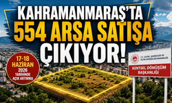 Kahramanmaraşlı Yatırımcılar Dikkat! 554 Arsa Açık Artırmayla Satılacak