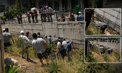 Kahramanmaraş'ta Otomobil Bariyerleri Aşıp Metrelerce Aşağı Düştü