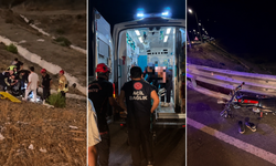 Kahramanmaraş'ta Can Pazarı! Motosikletten Savrulan Sürücü Araziye Düştü