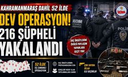 Kahramanmaraş Dahil 52 İlde Dev Operasyon! 216 Şüpheli Yakalandı
