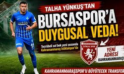 Kahramanmaraş İstiklalspor'un Yeni Transferi Talha Yünkuş, Bursaspor'a Duygusal Mesajla Veda Etti