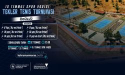 Kahramanmaraş’ta Ödüllü Tenis Turnuvası: Maçlar 13 Temmuz’da Başlıyor