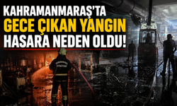 Kahramanmaraş'ta Fabrika Alevlere Teslim Oldu! Gece Yarısı Panik