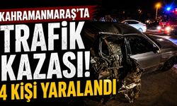 Kahramanmaraş'ta Trafik Kazası: Kontrolden Çıkan Otomobilde 4 Kişi Yaralandı