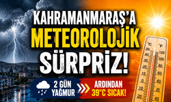 Kahramanmaraş’a Önce Yağmur Sonra Kavurucu Sıcak Geliyor!