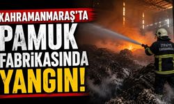 Kahramanmaraş'ta Pamuk Fabrikasında Yangın! İtfaiyenin Hızlı Müdahalesi Faciayı Önledi