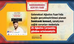 Semicenk’in Kahramanmaraş Konseri 5 Gün Ertelendi!