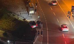 Kahramanmaraş'ta Lüks Otomobil Dere Kenarında Asılı Kaldı!