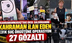 Kahramanmaraş'taki Okul Saldırganını Kahraman İlan Eden C31K Suç Örgütüne Operasyon 27 Gözaltı