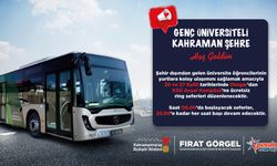 Kahramanmaraş’a üniversite için gelen öğrencilere ücretsiz ulaşım desteği
