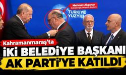 Kahramanmaraş’ta Dulkadiroğlu ve Türkoğlu belediye başkanları AK Parti’ye katıldı