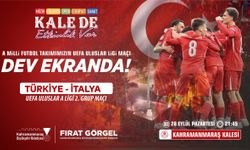 Kahramanmaraş’ta milli maç heyecanı kaleye taşınıyor: Dev ekran kurulacak