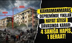Kahramanmaraş Depreminde Yıkılan Hayat Sitesi Davasında Karar: 4 Sanığa Hapis, 1 Beraat!
