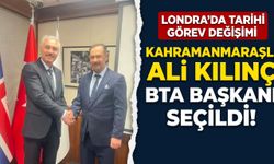 Kahramanmaraşlı Ali Kılınç, İngiltere Türk Dernekleri Federasyonu Başkanı Seçildi!