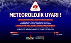 Kahramanmaraş’ta Sağanak Alarmı! 8 İlçede Saatler Sürecek