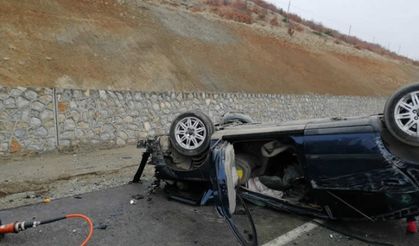 Kahramanmaraş'ta otomobil devrildi: 1 ölü, 1 yaralı