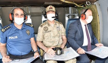 Kahramanmaraş Valisi Coşkun, Kale Tepe Jandarma Üs Bölgesi'nde inceleme yaptı