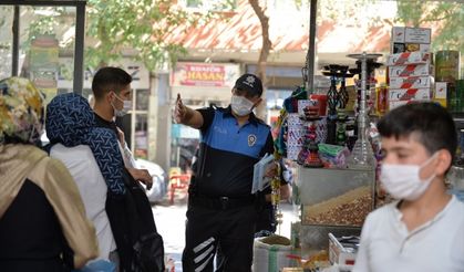 Kahramanmaraş'ta polis ekipleri tarafından koronavirüs denetimi!