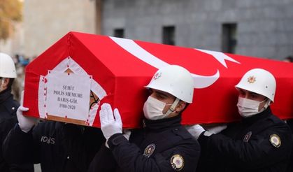 Kahramanmaraş'ta şehit polis memuru Barış Göl için tören düzenlendi