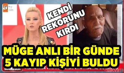 Müge Anlı'dan tarihi rekor bir günde 5 kayıp kişiyi buldu