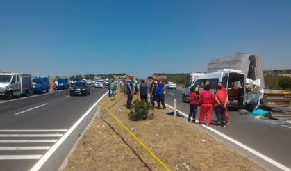 Kahramanmaraş'ta minibüs tıra çarptı! 1 Ölü çok sayıda yaralı var